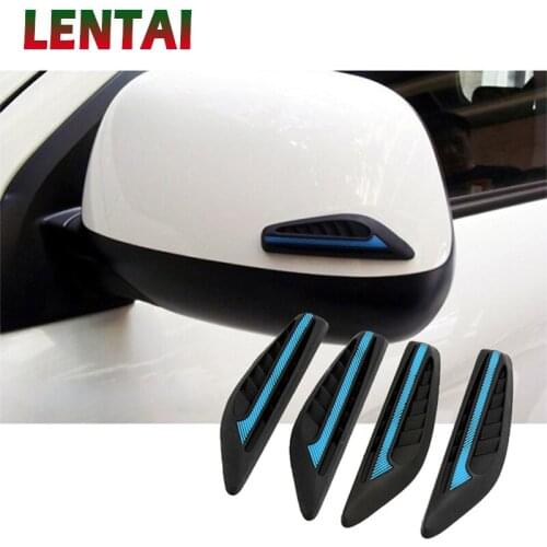 LENTAI 1Set Car door anti-collision stickers car mirror Anti-scratch For VW Golf MK4 4 MK7 6 Touran T5 Touareg Skoda Rapid Fabia