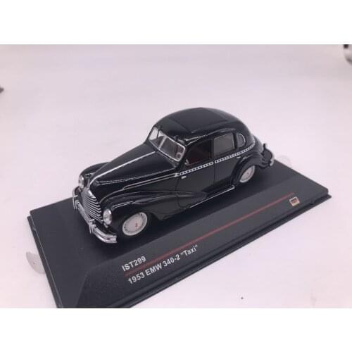 I S T 1:43 1953 EMW 340-2 TAXI BLACK Alloy model car Metal toys for childen kids diecast gift