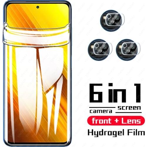 Soft Hydrogel Film for Xiaomi Poco X3 Nfc Screen Protectors on Xiaomi Poco X3 F3 M3 X3pro X3nfc X 3 Pro Camera Lens Film Glass
