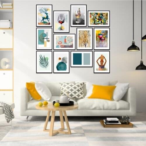 12 piece Frame Looking Mdf Table Set Opt-009