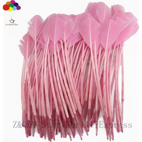 Natural 25-30CM Turkey nest Lin Wotou feather dyed light pink DIY craft jewelry decoration accessories