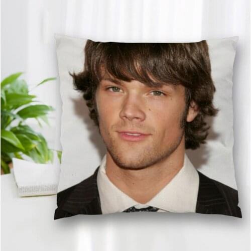New Jared Padalecki Actor Pillow Slips With Zipper Bedroom Home Office Decorative Pillow Sofa Pillowcase Cushions Pillow Cover