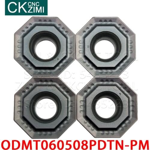 ODMT060508PDTN-PM ODMT 060508 PDTN PM Octagonal carbide inserts CNC milling insert tools heavy cutting cutter Lathe Cutter Tools