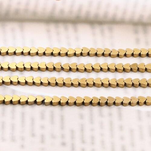 Flat Heart Shape Hematite Natural Stone Loose Beads For Jewelry Making 15"/strand 4/6/8/10mm DIY Bracelet Necklace Finding B293