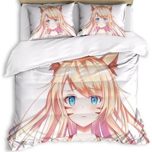 Popular Anime Bedding Set 3D Printed Duvet Cover Set With Pillowcase Twin Queen King Size Bedclothes Bedroom Decor 3/2Pcs