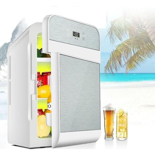 Freezer Portable Cooler Car Cold Car Fridge 20L Single Dual-core Car Mini Fridge Travel Cool & Warmer Home Refrigerator 220V/12V