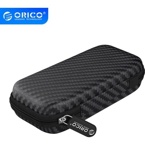 ORICO EVA Portable HDD Storage Protective Bag for External M.2 Hard Drive/Earphone/Data Line HDD Case Black