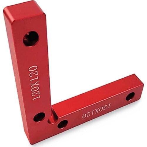 90 Degree 120X120 Positioning Squares 4.7" x 4.7" Aluminium Alloy Right Angle Clamps Woodworking Carpenter Tool L Block Square