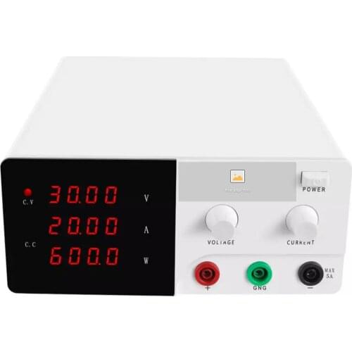 R-SPS3020 30V 20A High Power Supply DC Regulated Source Four Digital Adjustable Lab Bench