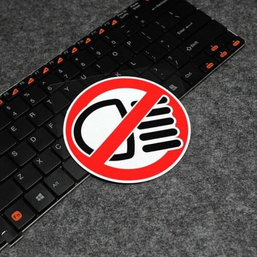 GalonDeco Rear Windshield No High Beam Reflective Warning Sticker for Car Body Stickers Decals Motorcycle Helmet Sticker