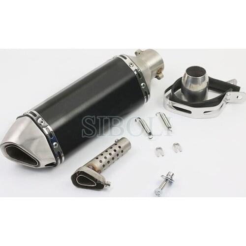 Universal 51mm Exhaust GY6 Motorcycle Exhaust Pipe Modified Scooter Muffler For HONDA R1 R3 R6 FZ6 Z1000 GSXR600 ATV AK003