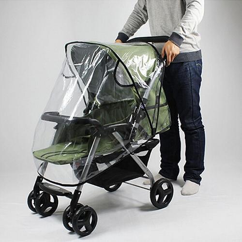 Universal Stroller Rain Cover Waterproof Wind Dust Shield Baby Stroller Pushchair Pram Rain Cover Transparent for Baby Strollers