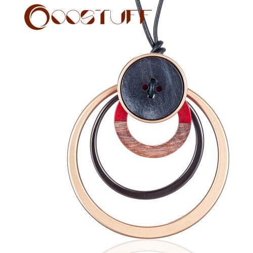 Vintage Jewelry Long Necklace for Women Black Rope Chain Womens Neck Pendants Suspension Female Decoration Accessories 2021