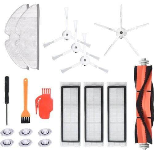 For Xiaomi Roborock S50 S5 S5 MAX Vacuum Cleaner Spare Parts Kits Mop Cloths Wet Mopping filter Side Brush Roll Brush Water Tank