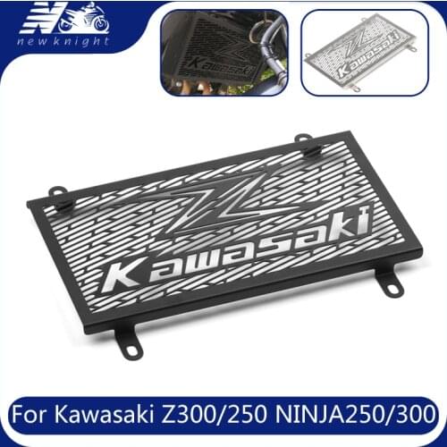 Motorcycle Stainless Steel water tank shiled Radiator Grille Guard Cover Protector For Kawasaki Z300 Z250 NINJA250 300 2013-2016