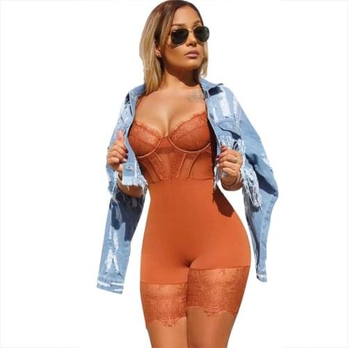 High Street Women Sexy Black Brown Celebrity Designer Rayon Bandage Playsuits Elegant High Waist Shape Playsuits