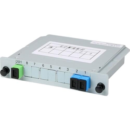 10pcs SC/UPC PLC 1X2 splitter Fiber Optical Box 1x2 PLC Fibre Splitter FTTH PLC Splitter Box