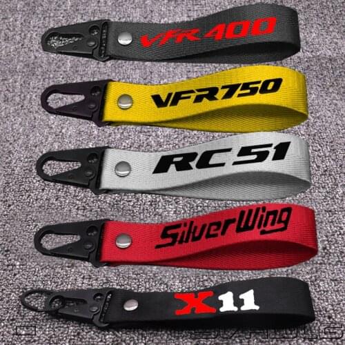 3D Key Holder Chain Collection Keychain For Honda Silver Wing GT 400 600 X-11 VFR750 VFR400 RC-51 Motorcycle Keyring