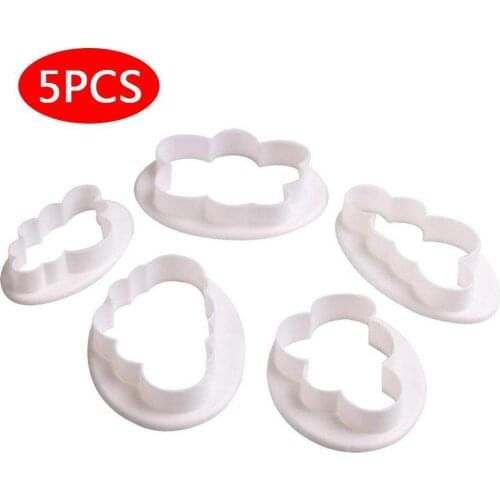 5PCS Cloud Shape Cookie Cutter Custom Made Fondant Cookie Cutter Biscuit Mold Cookie Mold For Cake Decorating Tools 2021 New