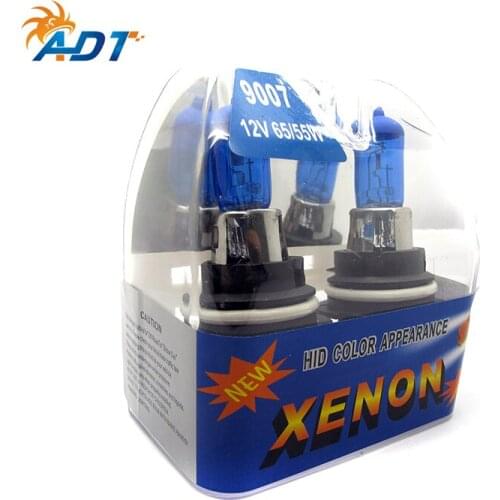 9007 Xenon Halogen Headlights 4pcs/lot 12V 55W Halogen bulbs clear white Car headlight car bulbs Long life Car lamps high power