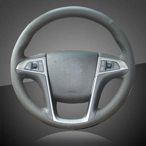 Auto Braid On The Steering Wheel Cover for Buick Lacrosse 2010-2013 Regal 2011-2013 Chevrolet Equinox 2010-2016 Car Braiding