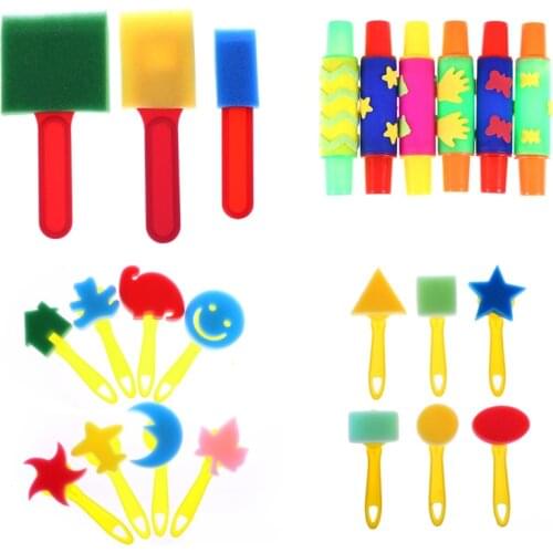 Graffiti Art Drawing Painting Supplies School Stationery Supplies Rotate Spin Sponge Foam Painting Roller Brushes