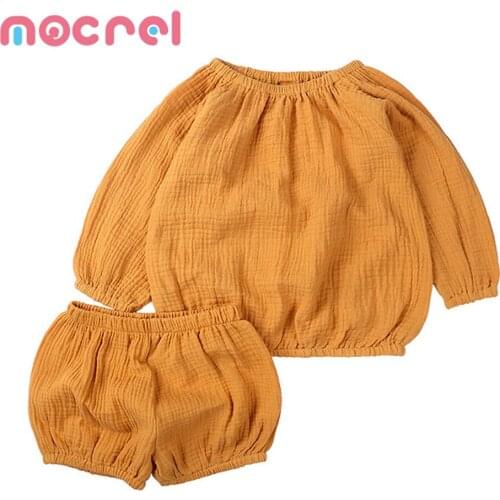 Girls Cotton Baby Suits Summer Wear Long Sleeve Leisurewear Leisure Childrens Pyjamas Baby Girl Clothes Baby Clothes Girl