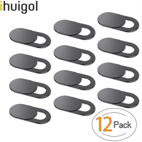 !ACCEZZ 12Pcs WebCam Cover Shutter Magnet Plastic Slider For Universal iPad Macbook Tablet PC Laptop Camera Len Privacy Sticker