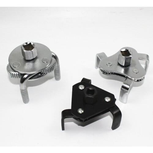 Auto 3 Jaw Oil Filter Wrench Universal Adjustable Two Way Oil Filter Removal Remover Key Tool For Cars Trucks 55-115MM