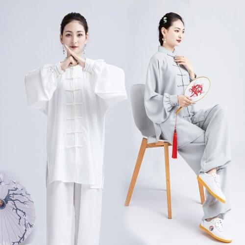 Man women Wushu Kung Fu martial Art Suit Chinese Style traditional Tang suit sets unisex Tai Chi Uniform