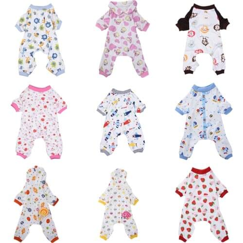 Pet Dog Soft Pajamas Pet Onesies Puppy Vest T-shirt Shirt Cute Warm Dog Jackets Puppy Outfits Chihuahua Pets Clothing Products