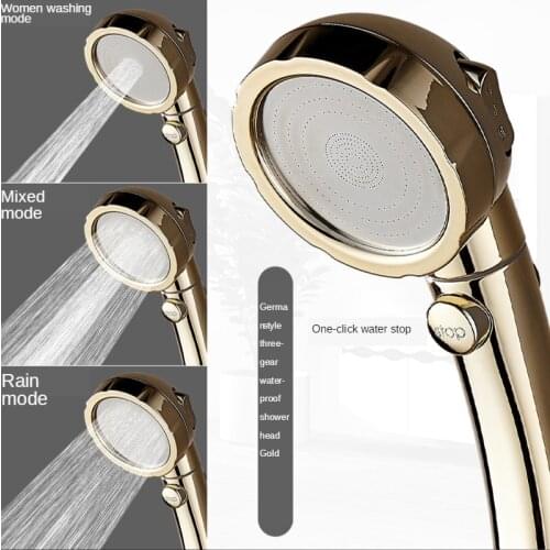 Rain Shower Head Three-Generation Universal Bathroom Increase Pressure Pressurized Adjustable Hand-Held Shower Head