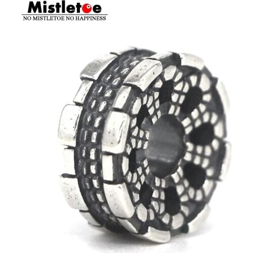 Mistletoe Sterling Silver Bridge Charm Bead Fit European Bracelet Jewelry