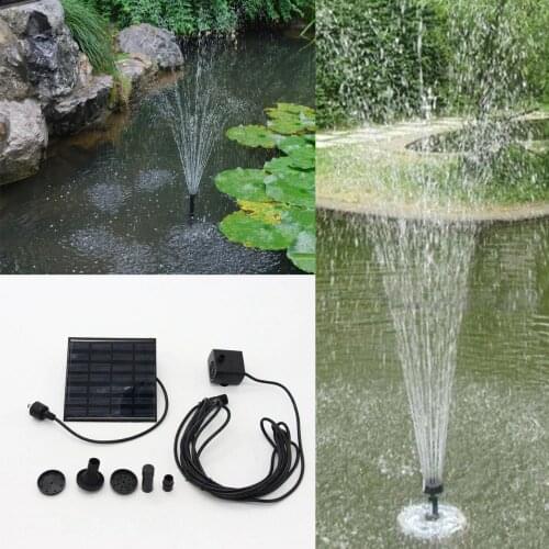 Floating Solar Water Panel Power Fountain Pump Kit Garden Water Pump for Birdbath Pool Watering Wide Irrigation Pumps
