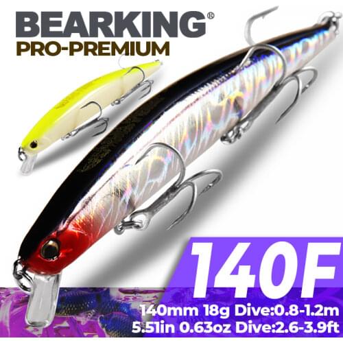 Bearking brand AS-S58 1PC 14cm 18g Hard Fishing Lure Crank Bait Lake River Fishing Wobblers Carp Fishing Baits