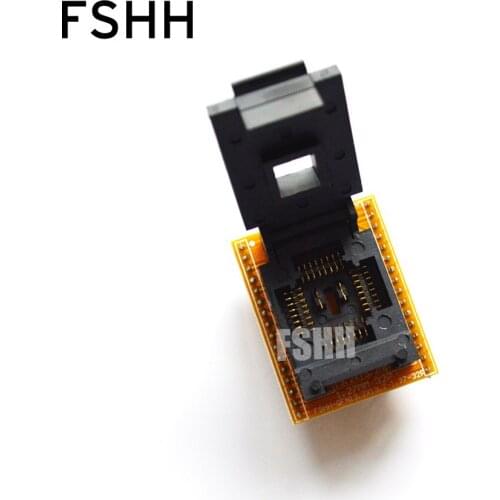 FSHH QFN32 to DIP32 Programmer adapter WSON32 UDFN32 MLF32 ic test socket Size=3.2mmx13.2mm Pin pitch=1.27mm