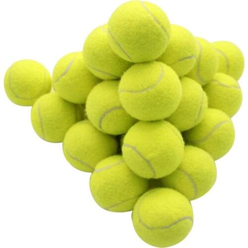 Pressureless Tennis Balls 24 Pieces for All Type Courts O-Balls High Elasticity More Durable Good for Beginner Training Ball