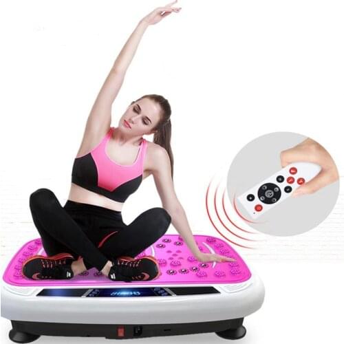 120Kg Exercise Fitness Slim Vibration Machine Trainer Plate Platform Fat Burning Shaking Body Shaper With Remote Control 220V