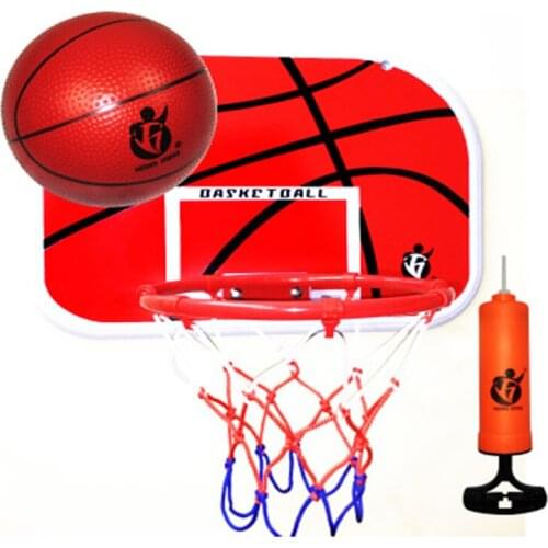 In Stock Hanging Basketball Hoop Indoor Basket Ball Indoor Mini Basketball Board Family Basket Children Game Basketball Set LWT