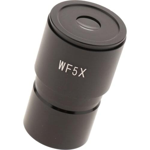 WF5X Biological Microscope Widefield Eyepiece Lens w/ Interface 30mm Black