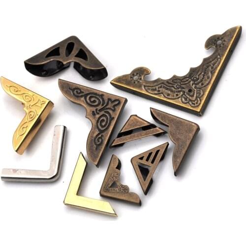 12PCS Book Corner Protector Box Book Scrapbook Metal Album Corner Decorative Protector Cover For Antique Brass Jewelry wholesale