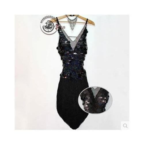 New style Latin dance costume Deep V neck latin dance competition dresses for women child latin dance dresses S-4XL