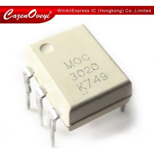 10pcs/lot MOC3020M MOC3020 DIP-6 In Stock