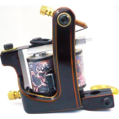 10Pcs/lot Pro Casting Iron Tattoo Machine 10 Wraps coil stainless steel Tattoos Body Art Gun Coil Machine LPC-ITM-7023-1A