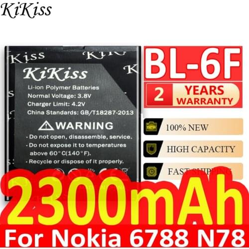 2300mAh BL-6F For Nokia 6788 N78 N79 N95 6788 6788I BL 6F Phone Li-Polymer Battery Big Power
