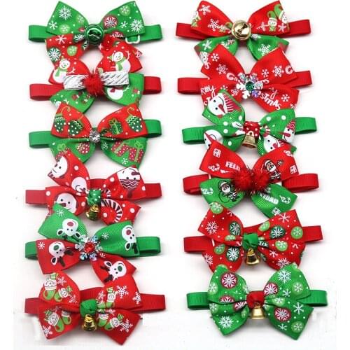30pcs Dogs Pets Christmas Accessories Dog Christmas Bow Tie Samll Dog Cat Puppy Bowties Dog accessories for small dogs luxury