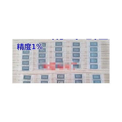 50 PCS 2512 1W 1% chip resistors 50mR 0.05R R100 R050 R010 R015 R020 R025 R040 R200 R220 R330 R470 R150 1R00 R500