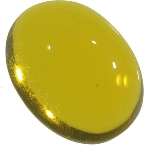 7.11ct Amber cabochon oval 18x14mm