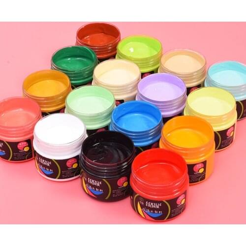 24 Color Professional Acrylic Paint Waterproof Diy Artist Painted Wall Painting Textile Shoes Dye Graffiti Drawing Hand Drawn