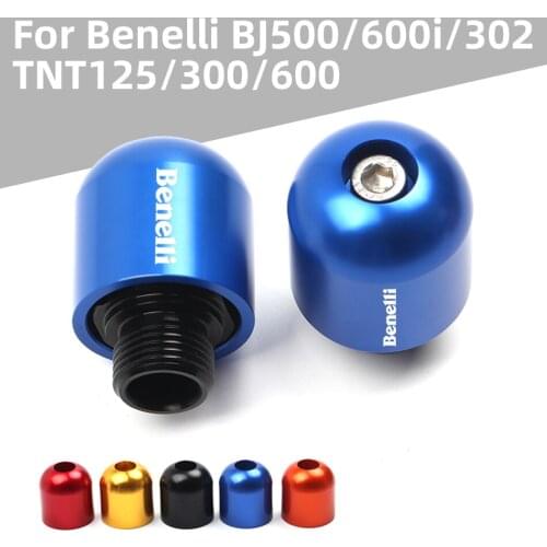 For Benelli BJ500 BN600i 302 251 TNT125 300 600 Leoncino500 Leoncino X Motorcycle Accessories CNC Handlebar Grips Cap End Plugs